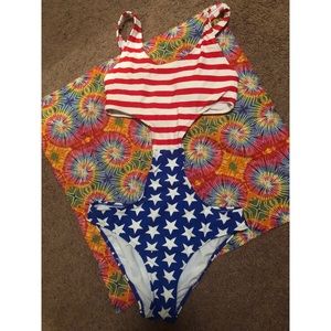 Rue21 American Flag one piece